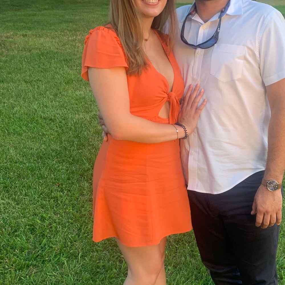 Lulus front tie summer dress